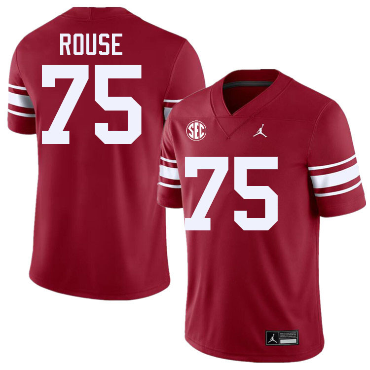 Oklahoma Sooners #75 Walter Rouse College Football Jerseys,Uniforms-Throwback